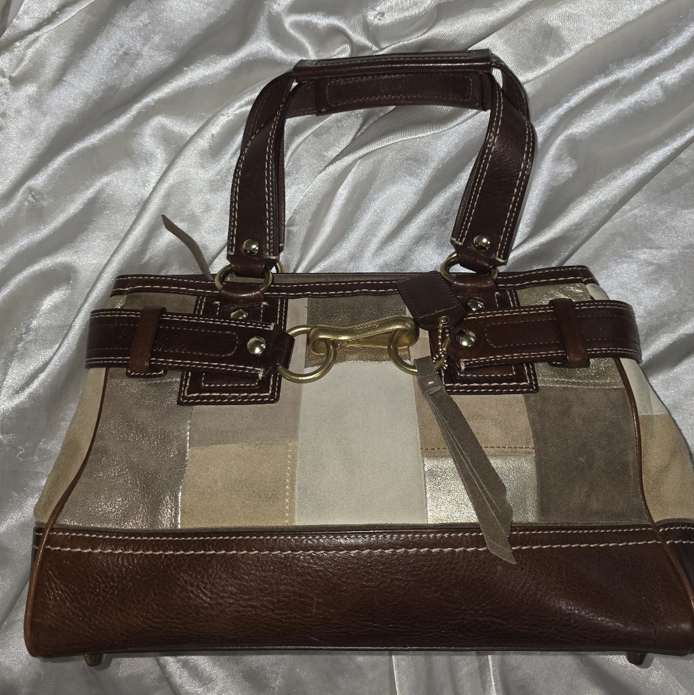 COACH Hampton Patchwork Satchel -limited edition … - image 1